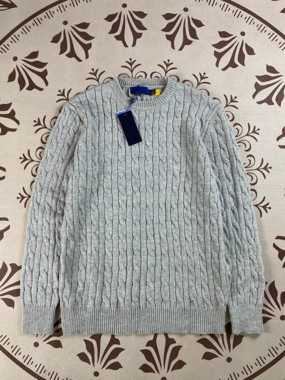 סוודר סרוג עם צווארון O לגברים ולנשים בסגנון ג'וקר