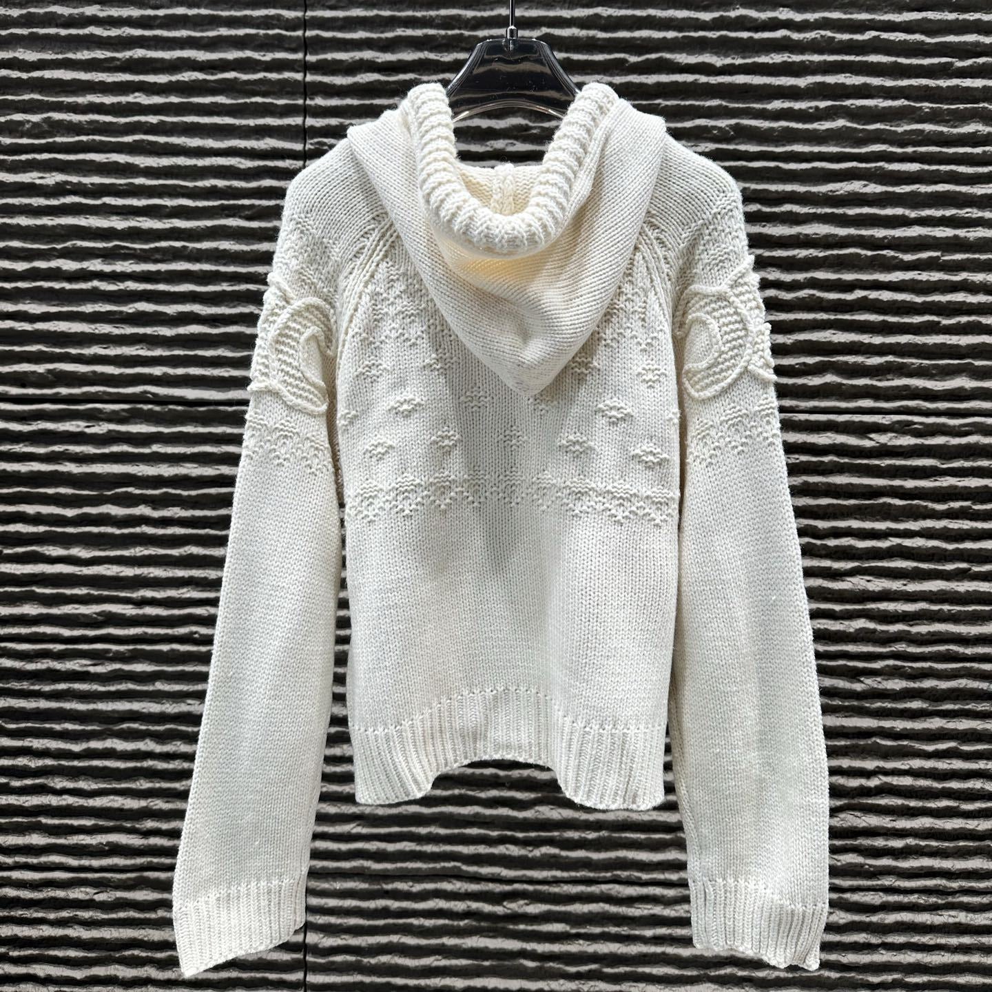 Women's autumn and winter new thick needle twist hooded cardigan sweater