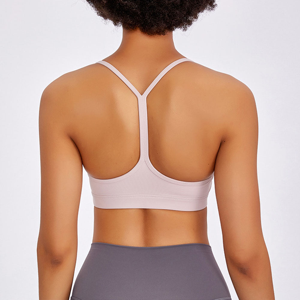 חזיית יוגה חדשה לנשים עם Y-string, עמידה בזעזועים וגב יפהפה, בגדי יוגה לנשים.