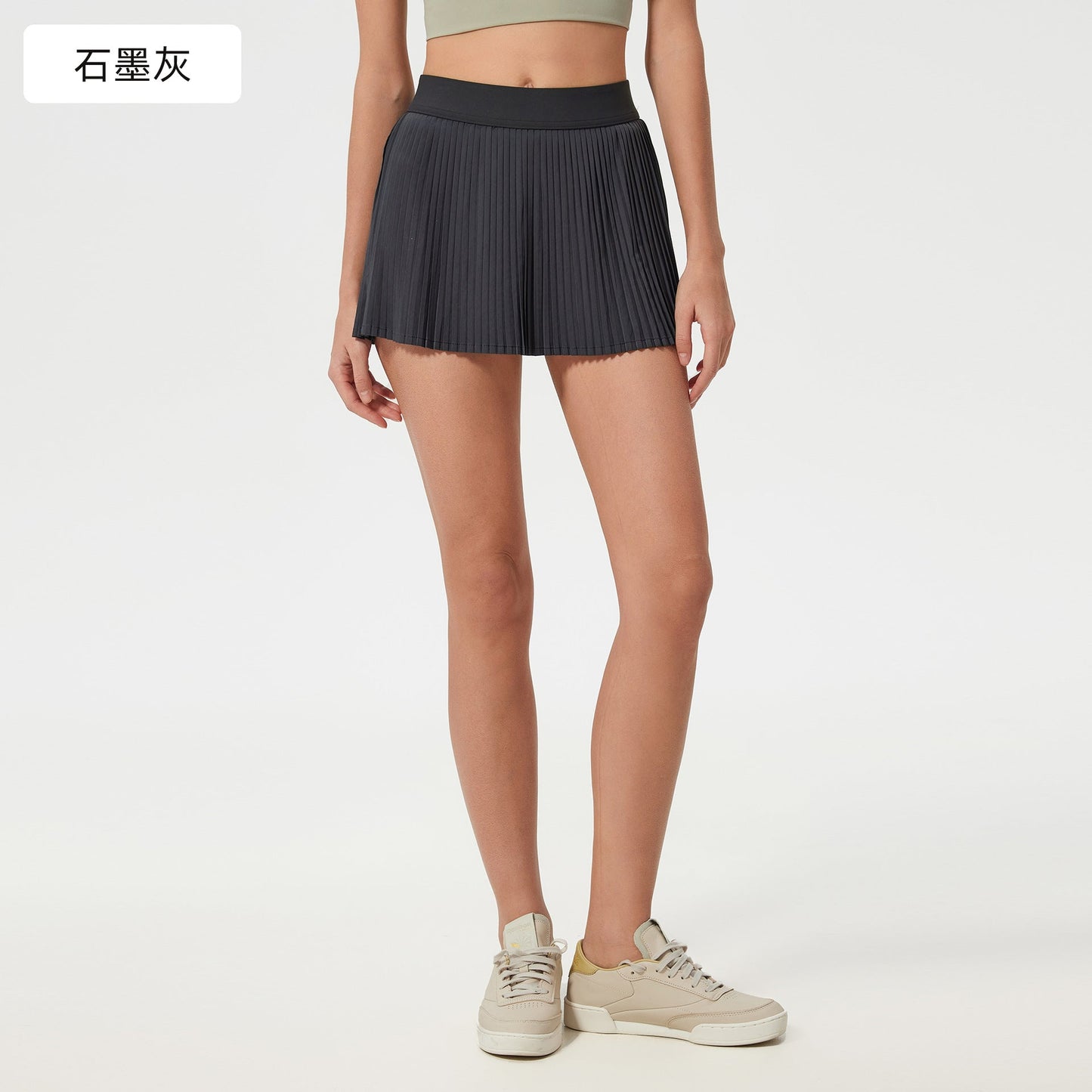 Women's ice breathable outdoor sports skirt with lining anti-exposure tennis skirt yoga fitness skirt