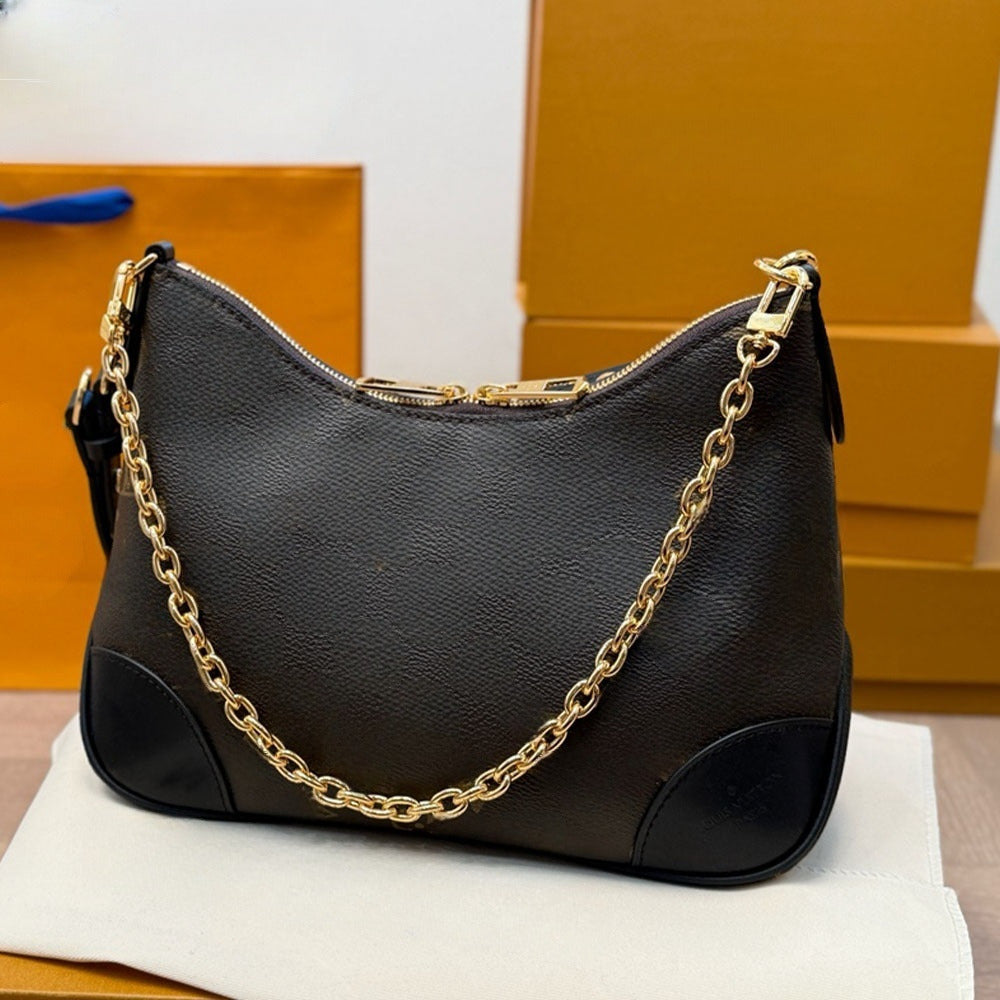 Women's new metal chain underarm shoulder bag