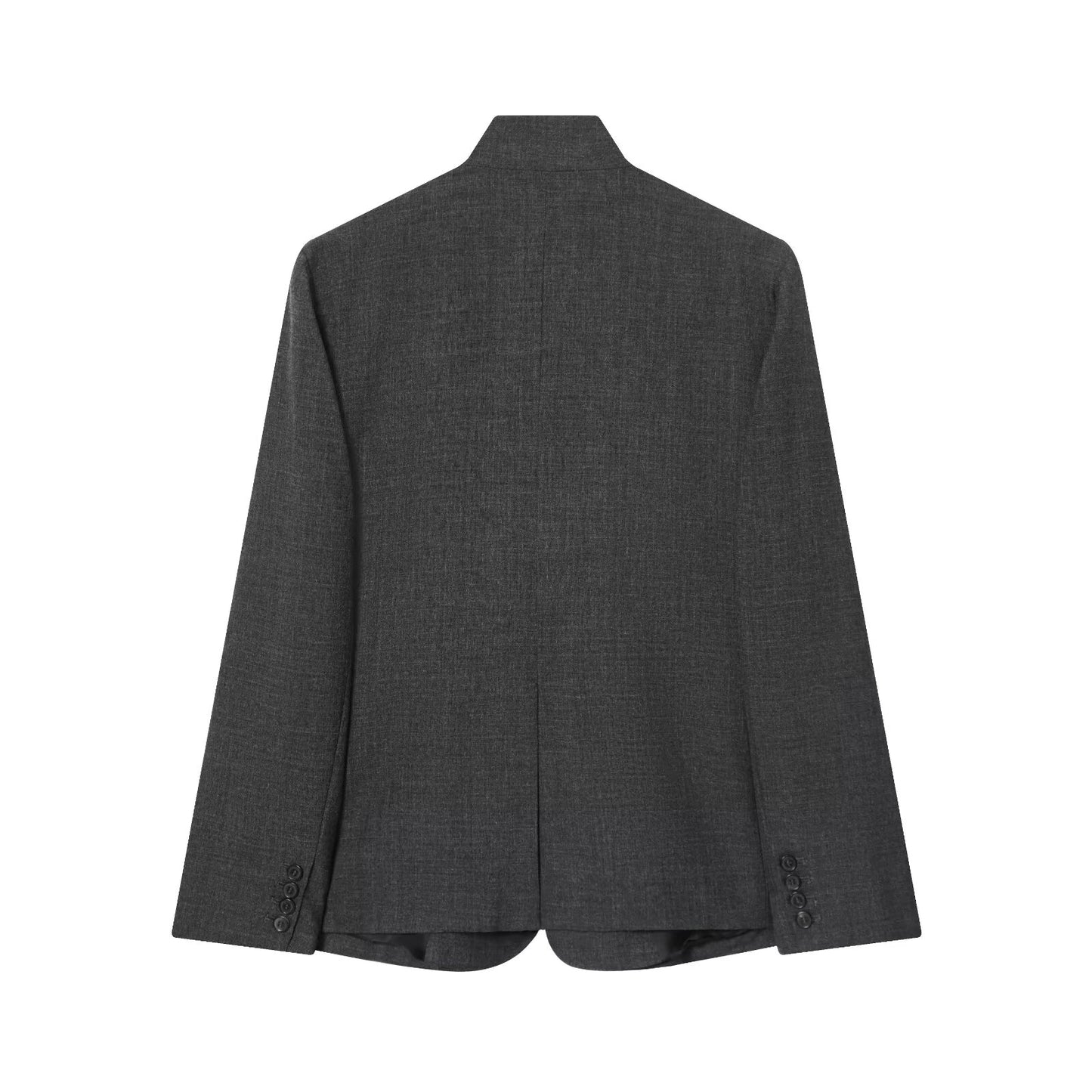 Women's casual stand collar wool blend Blazer Coat