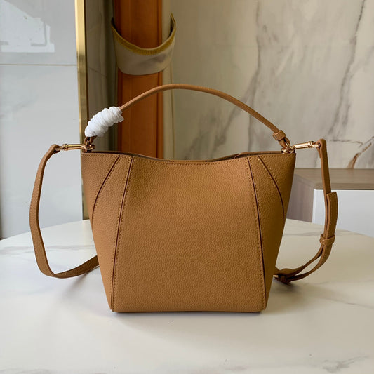 Women's New Fashion Joker Soft Lychee Leather Portable Shoulder Bag Messenger Bag