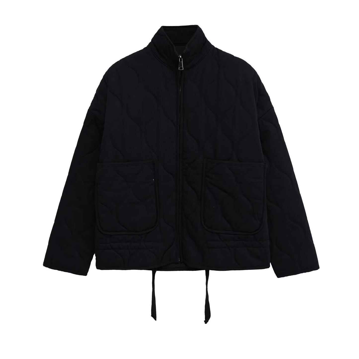 Women's winter loose warm standing collar cotton Coat