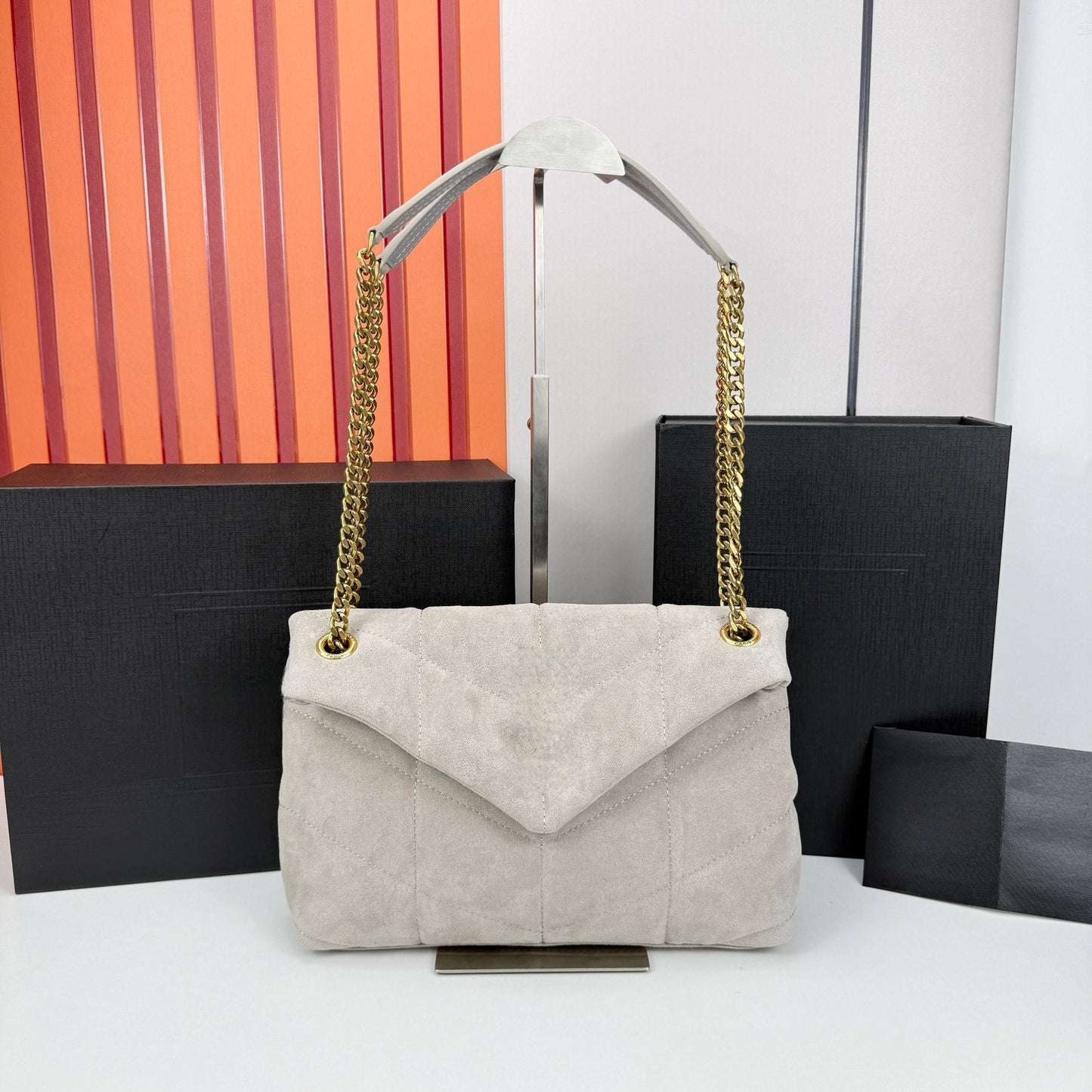 Women's New Joker Chain Scrubs Flip Design Shoulder Messenger Bag Cloud Bag