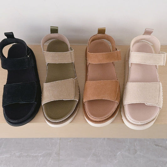 Women's 2026 new hook and loop comfortable fashion sandals.