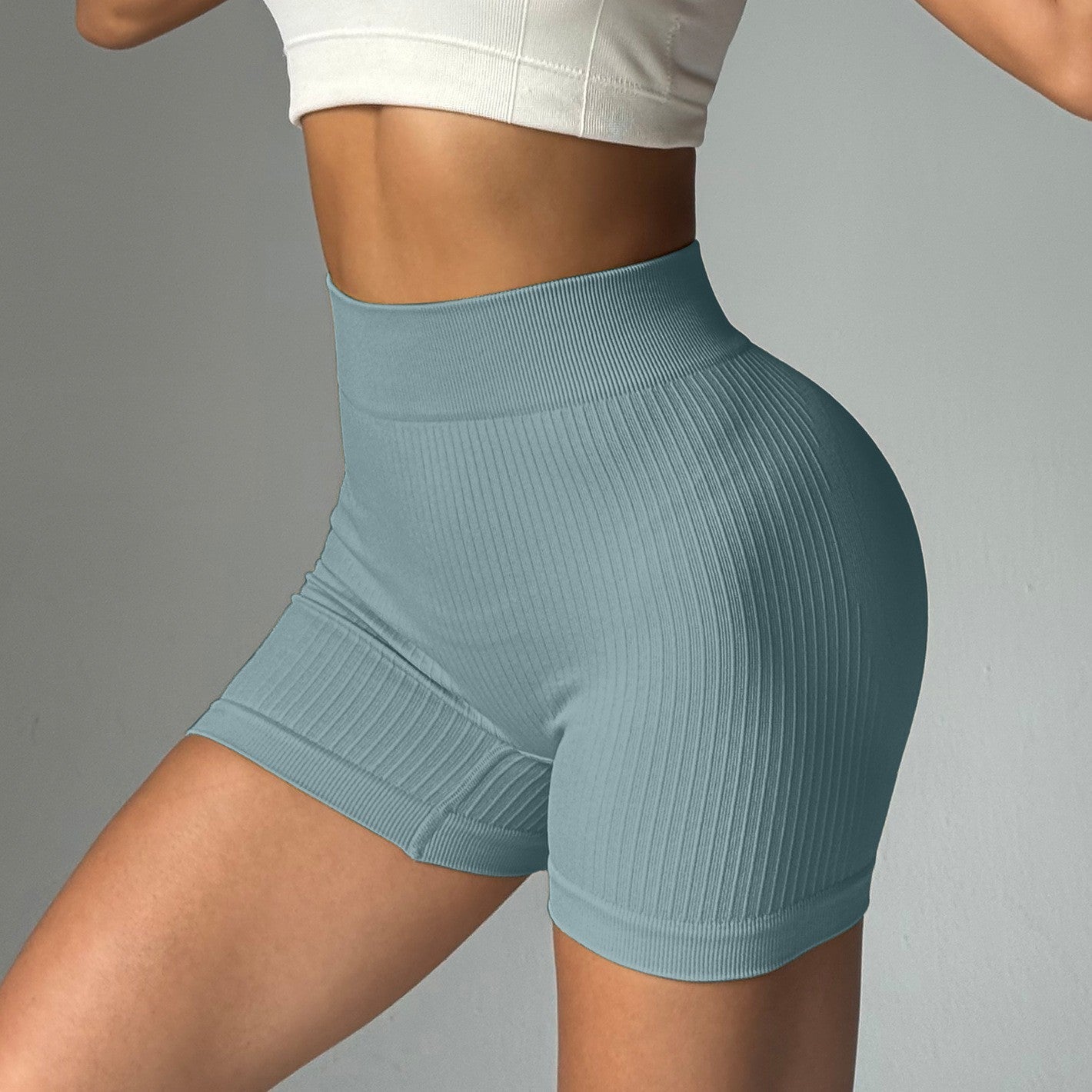 Women's New Fashion Joker Sports Bra Yoga Pants Long-sleeved Jacket Short-sleeved Tight Training Vest Six-piece Yoga Clothes.