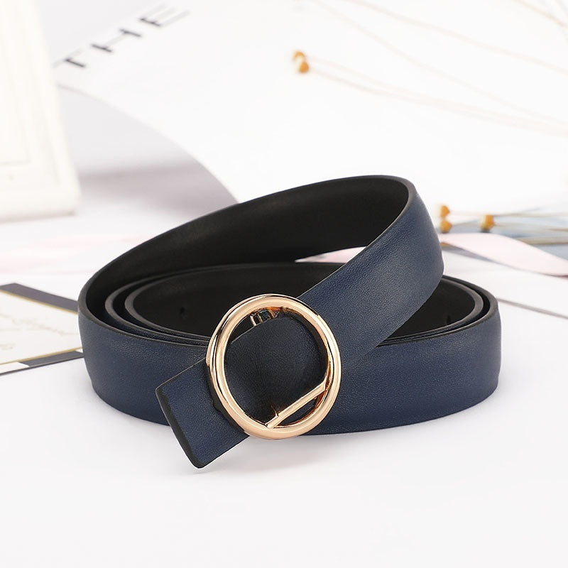 Women's New Casual Joker Multicolor Diamond-encrusted Decorative Belt Belt with A Box