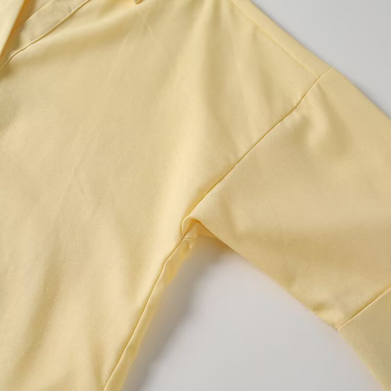 Women's 2025 new fashion loose linen blended button up shirt