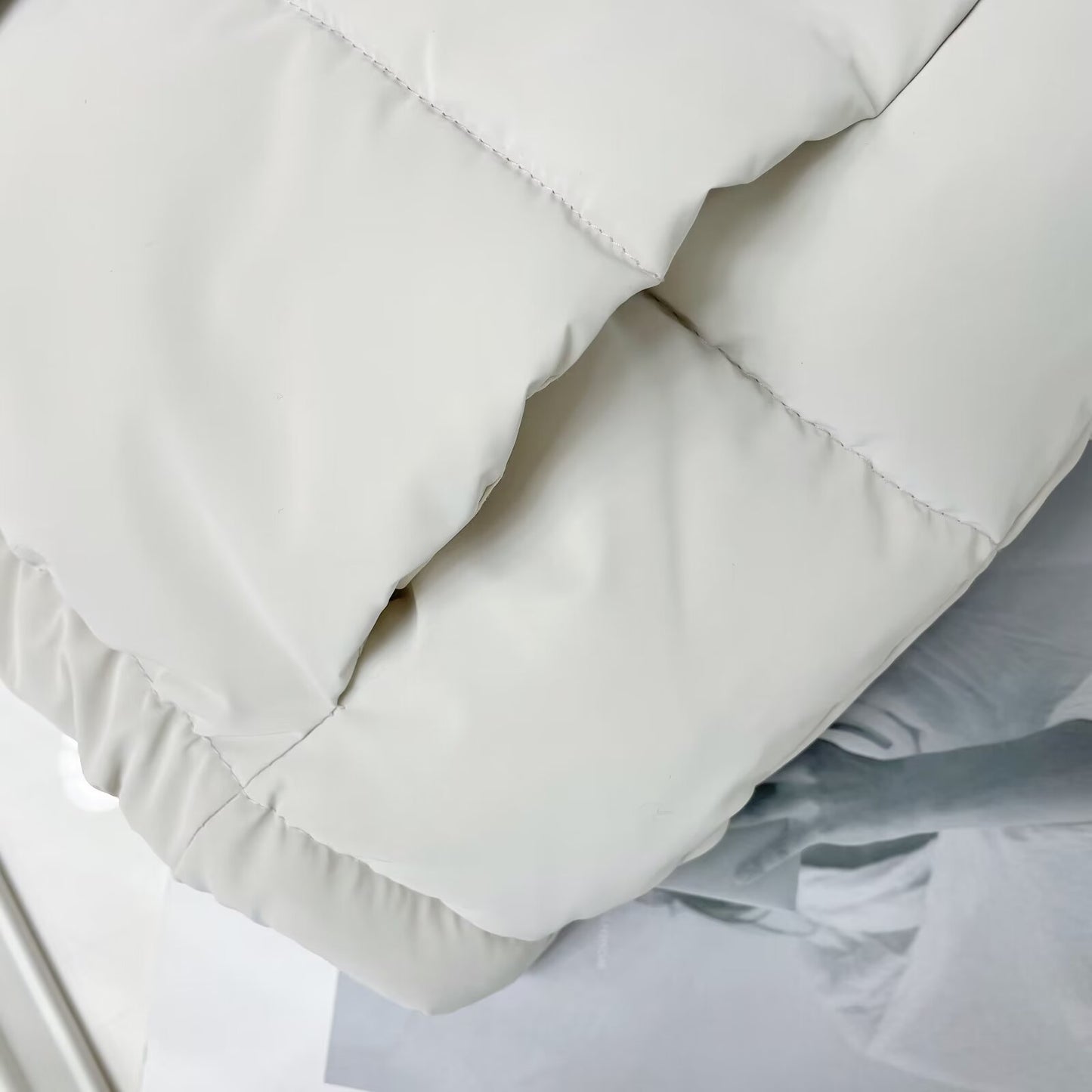 Women's short standing collar sleeveless cotton vest