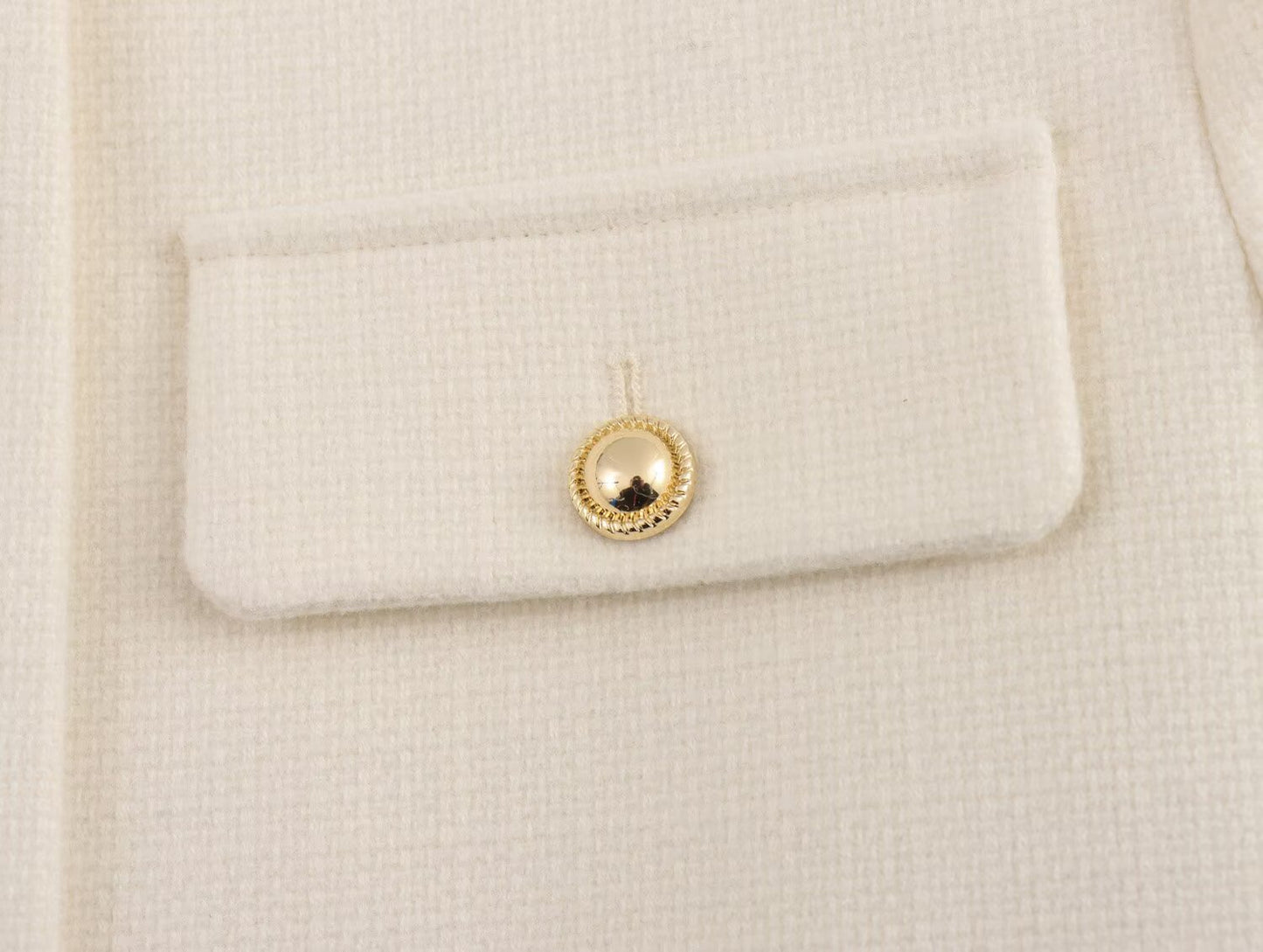 Women's new flip cover decoration short O Neck Blazer Coat