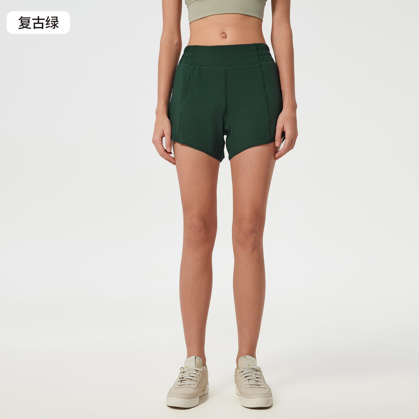 Women's new Joker Quick-drying shorts with lining high waist yoga shorts.