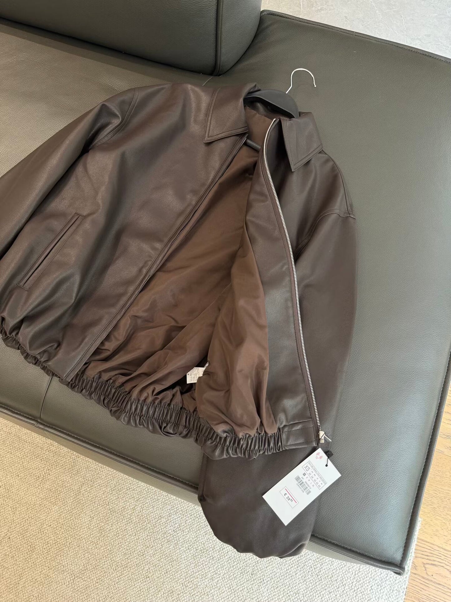 מעיל טייס דמוי עור דמוי עור חדש לנשים, אופנה מזדמן