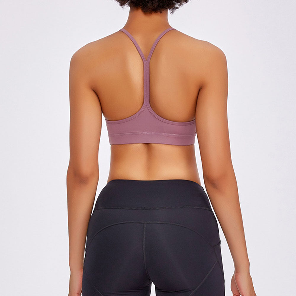 חזיית יוגה חדשה לנשים עם Y-string, עמידה בזעזועים וגב יפהפה, בגדי יוגה לנשים. 