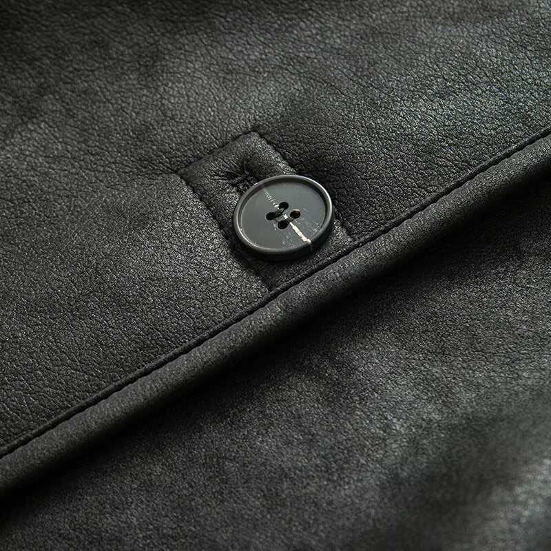 Women's new faux leather double-sided jacket Coat