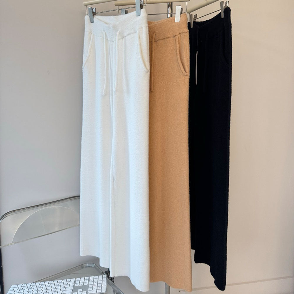 Women's new casual Joker plush trousers