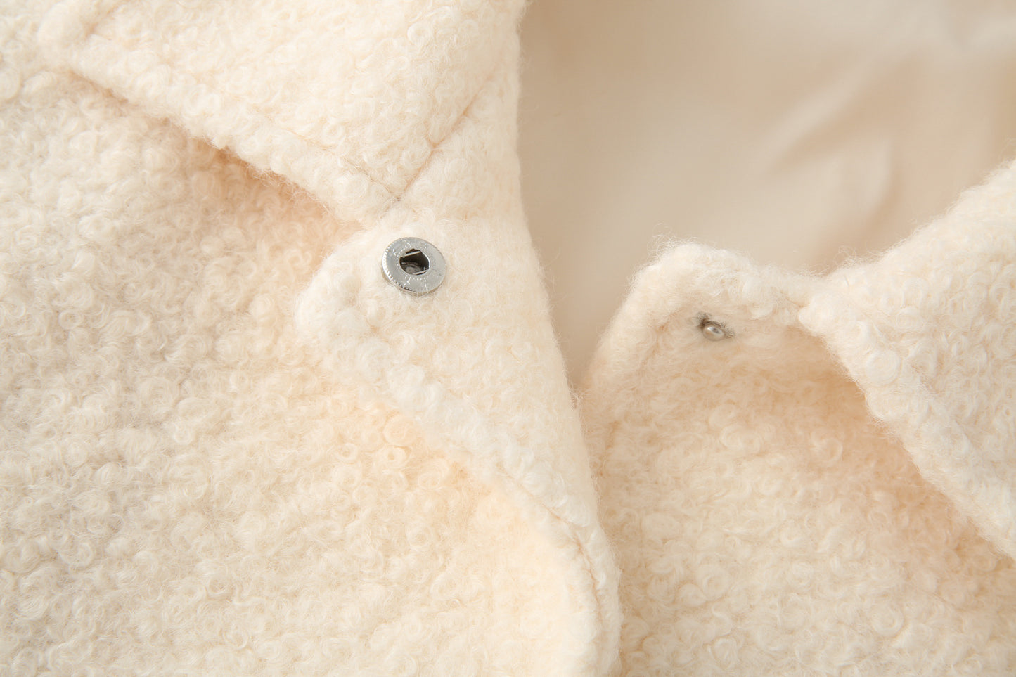 Women's loose Lapel casual woolen blend coat