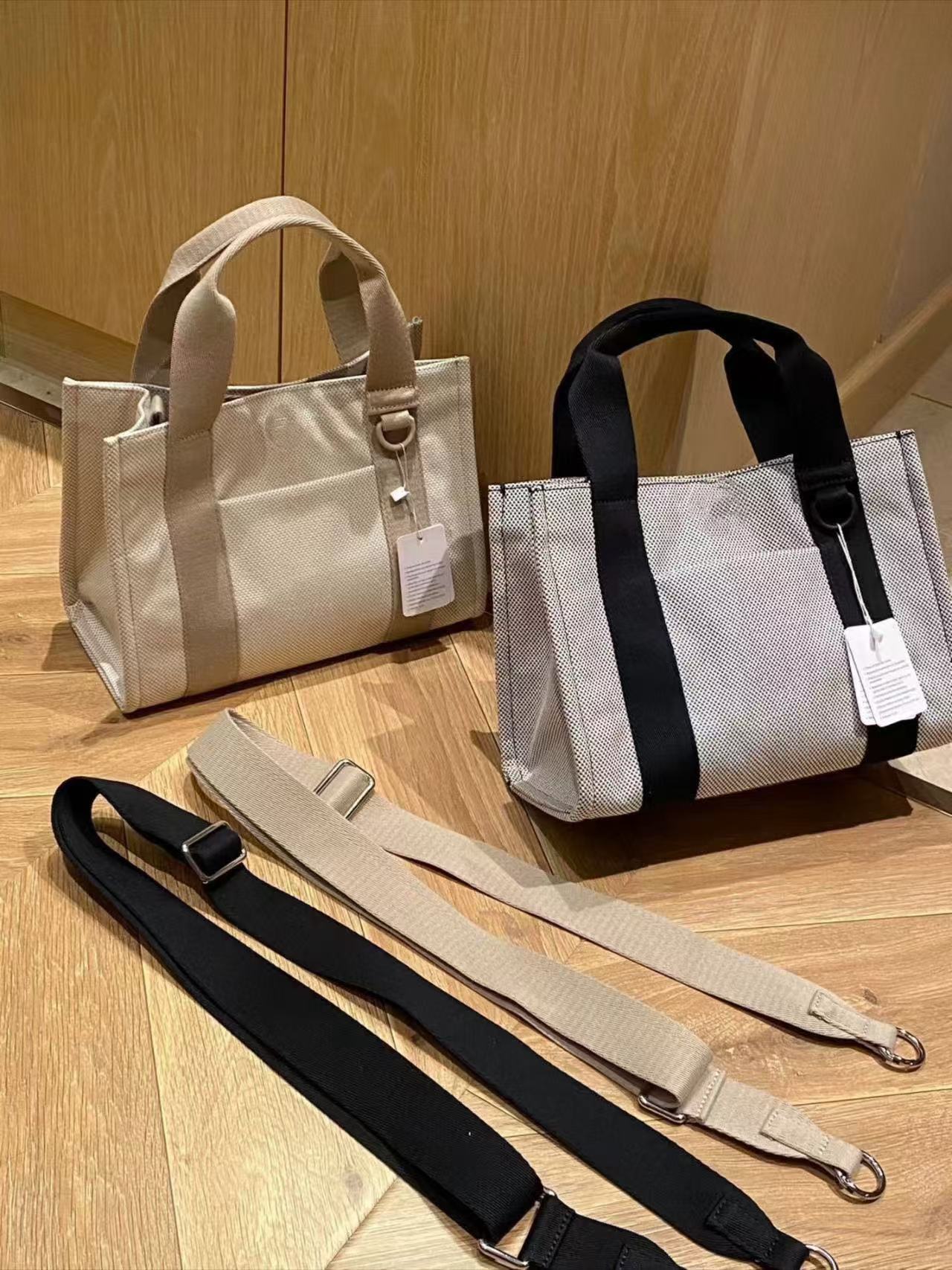 תיק בד אופנתי חדש לנשים של LU תיק כתף נייד בעל קיבולת גדולה מדגם ג'וקר בשני צבעים