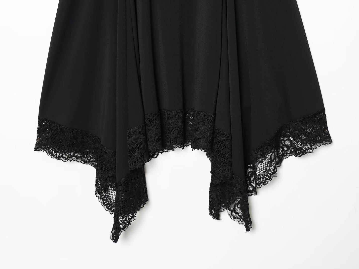 Women's slim lace suspender mini dress