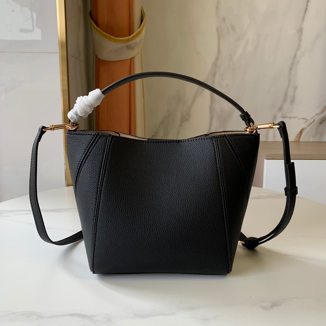 Women's New Fashion Joker Soft Lychee Leather Portable Shoulder Bag Messenger Bag