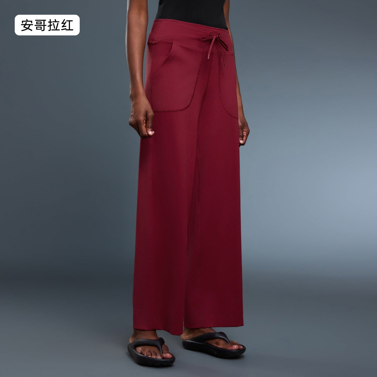 LU Women's new Joker pocket fitness yoga pants sports casual pants