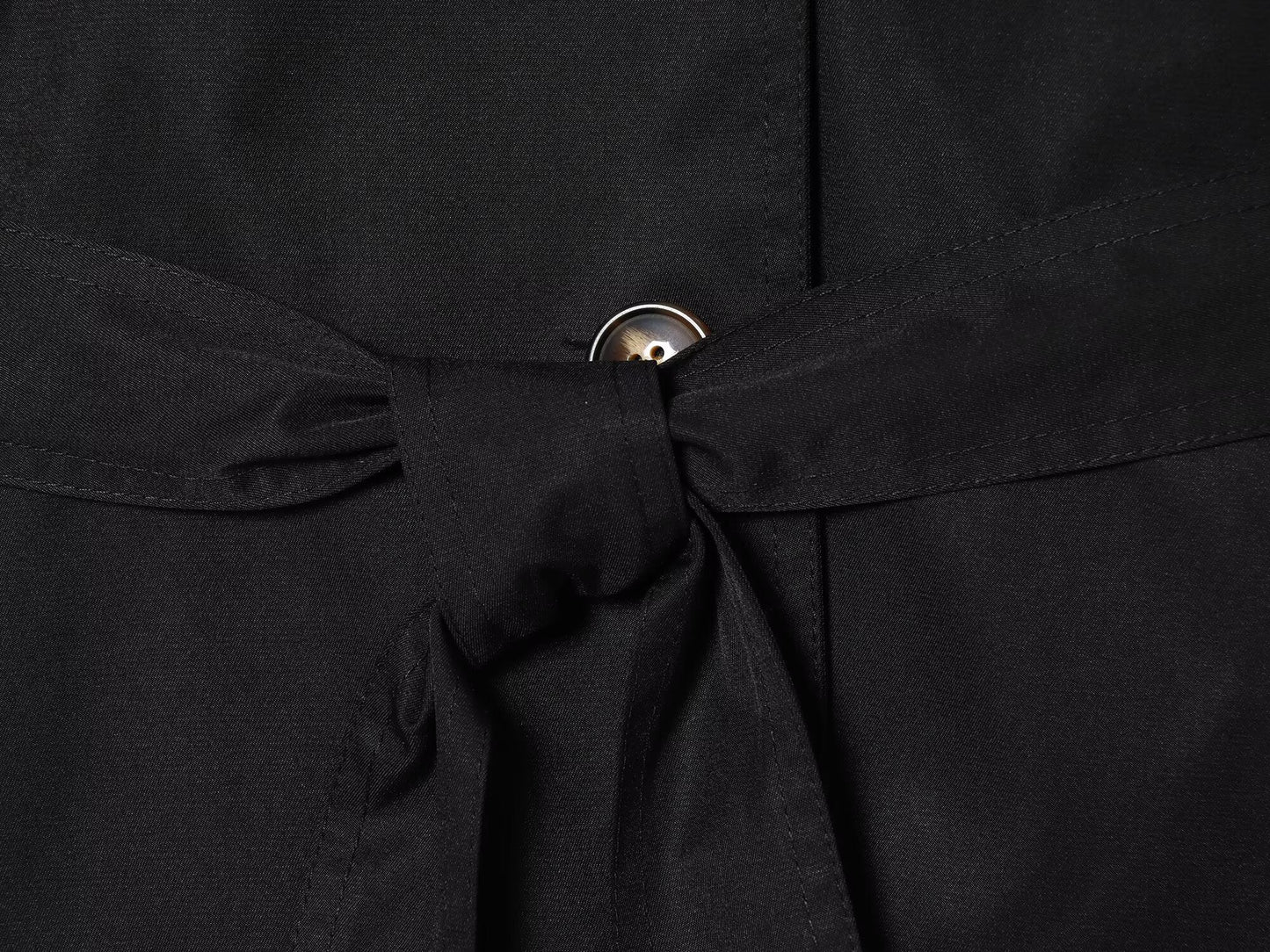 Women's 2025 New With Belt Short Double breasted Windbreaker Coat