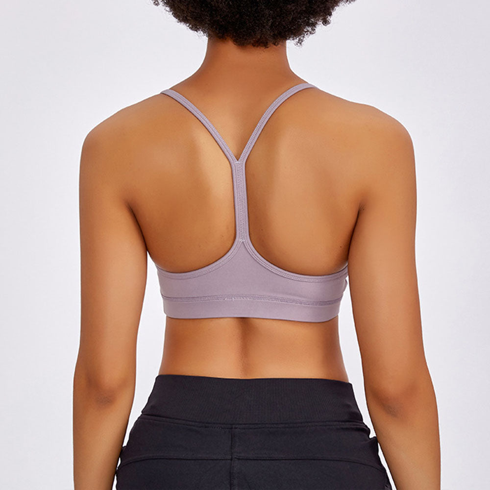 חזיית יוגה חדשה לנשים עם Y-string, עמידה בזעזועים וגב יפהפה, בגדי יוגה לנשים. 