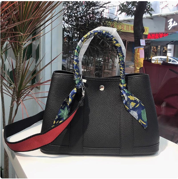 תיק יד חדש לנשים מעור ליצ'י בצבעי משי עם קיבולת גדולה, תיק יד כתף תלוי על הכתף 