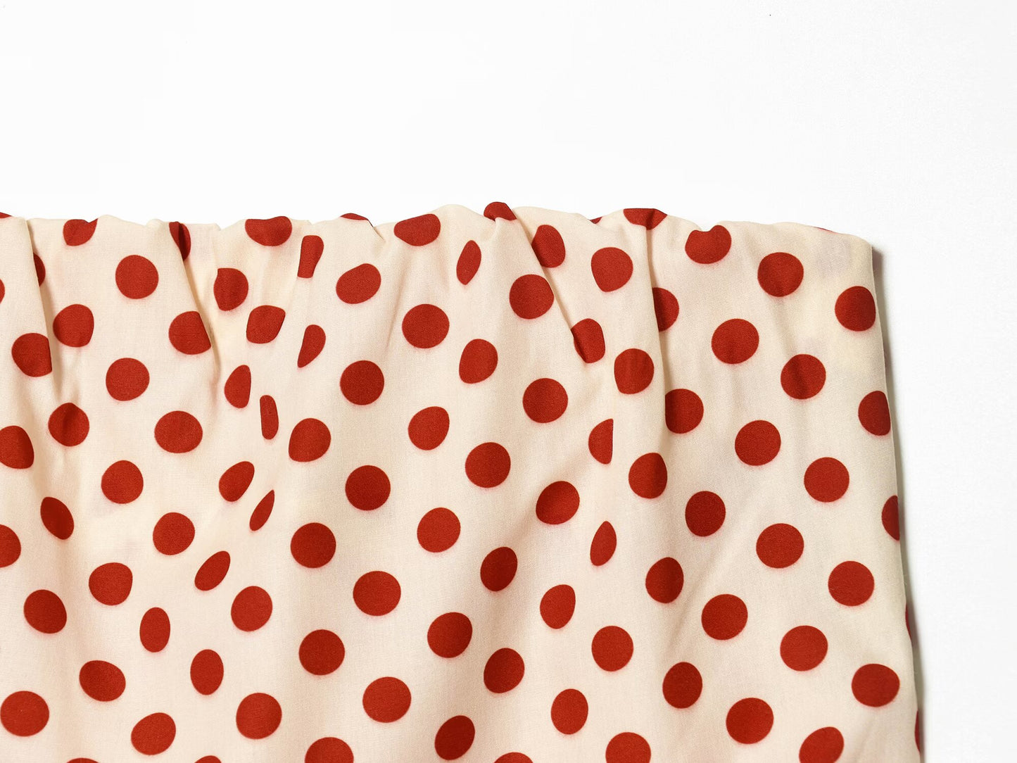 Women's polka dot strapless dress