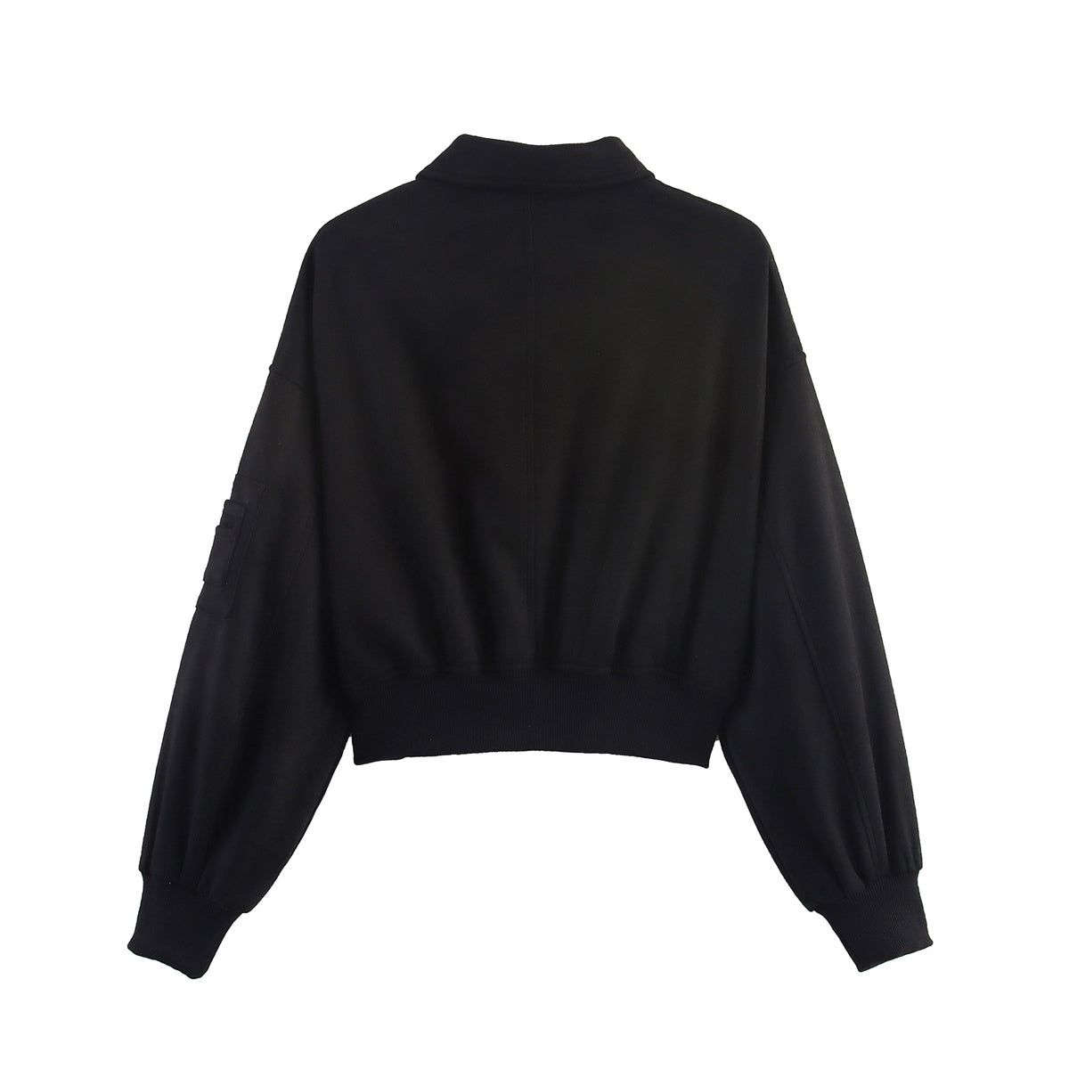 Women's new fashion short suede texture flight jacket Coat