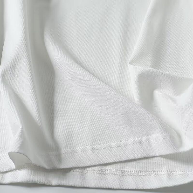 Women's new fashion white high neck nine quarter sleeved shirt