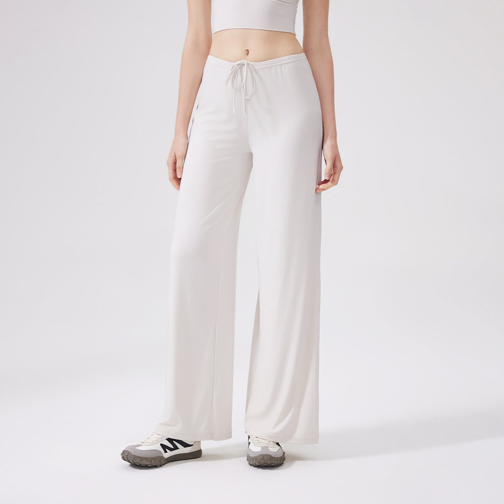 Women's new Joker cool sweatpants antibacterial loose slim sweatpants running yoga pants straight pants