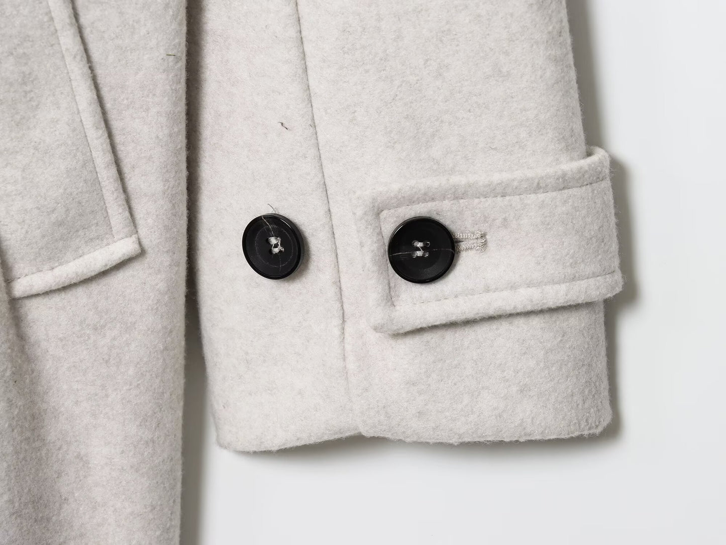 Women's with Belt loose soft texture hooded coat