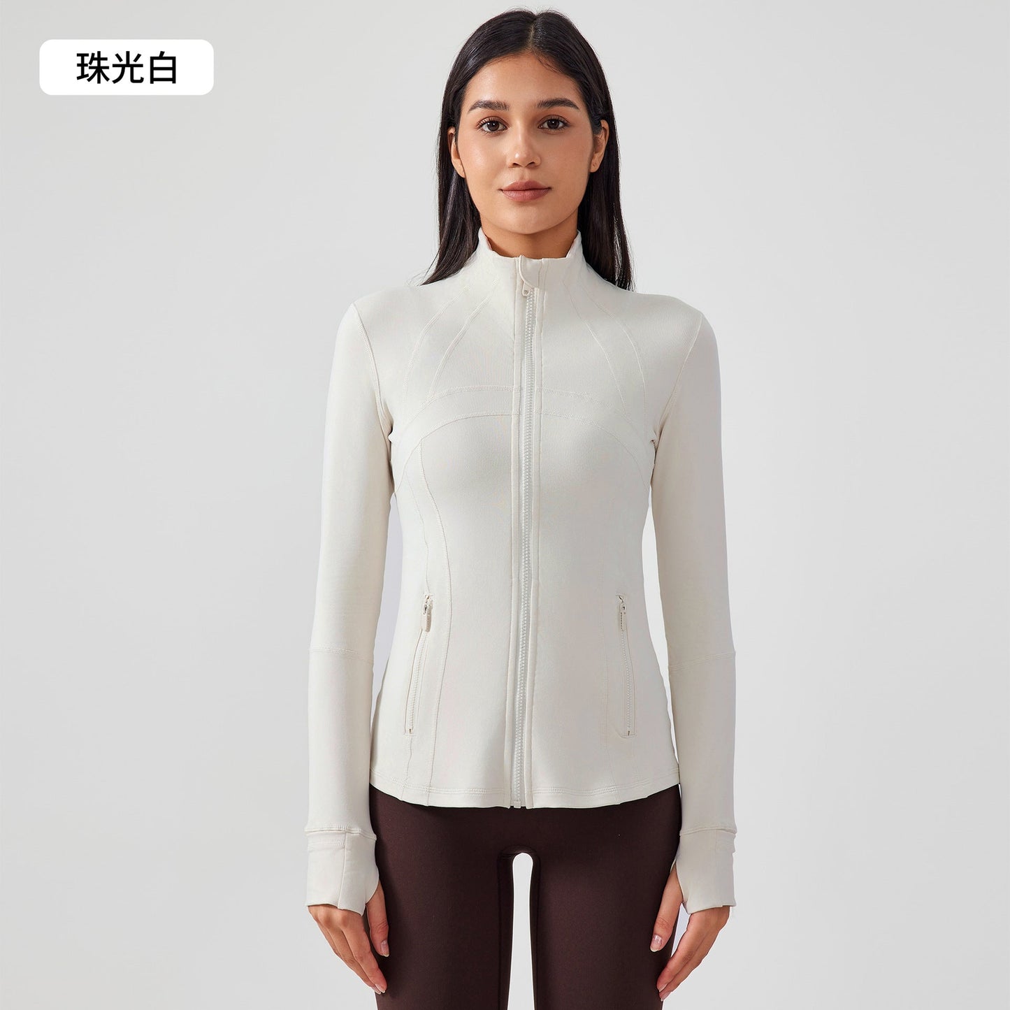 מעיל יוגה עם שרוולים ארוכים, ריצה, כושר וספורט ספורטיבי, סתיו וחורף של LU