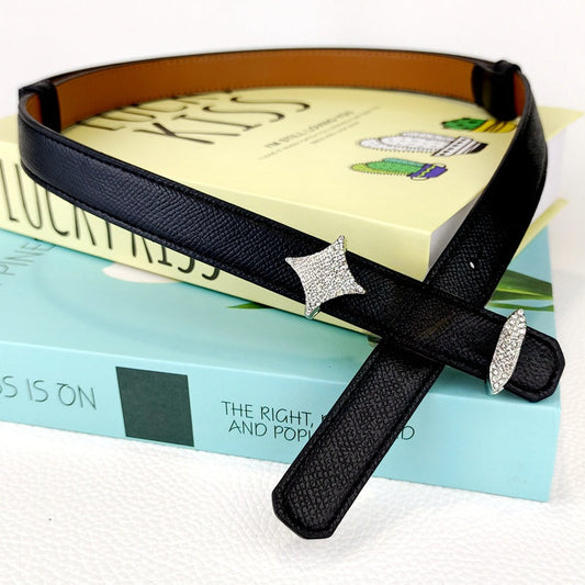 Women's new fashion rhinestone accessories belt with A Box