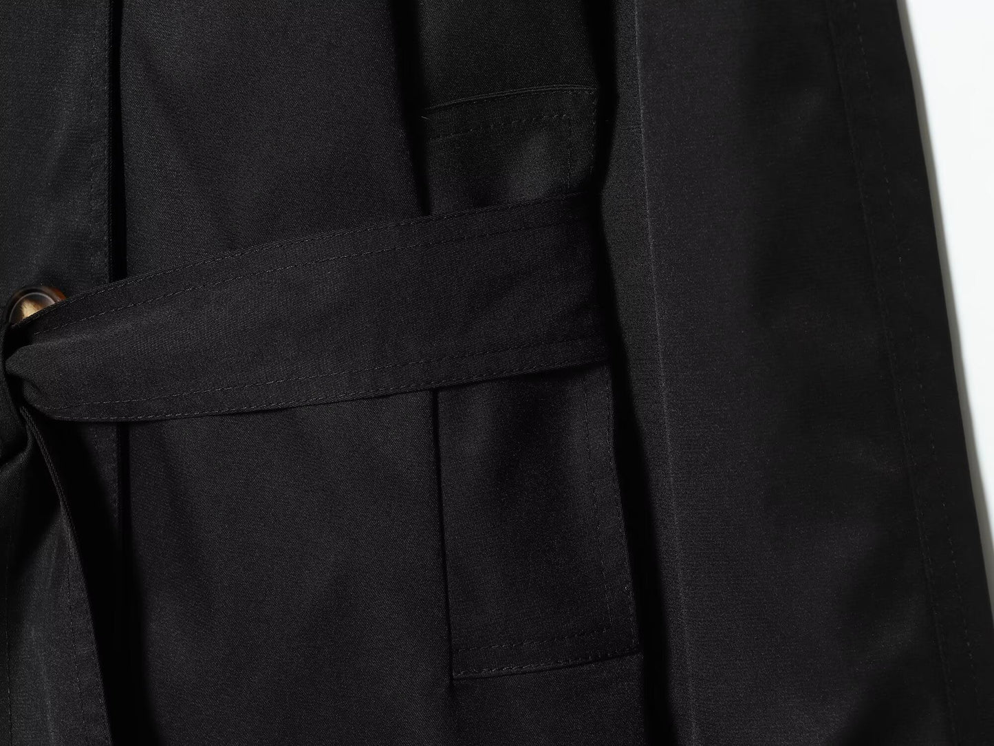 Women's 2025 New With Belt Short Double breasted Windbreaker Coat