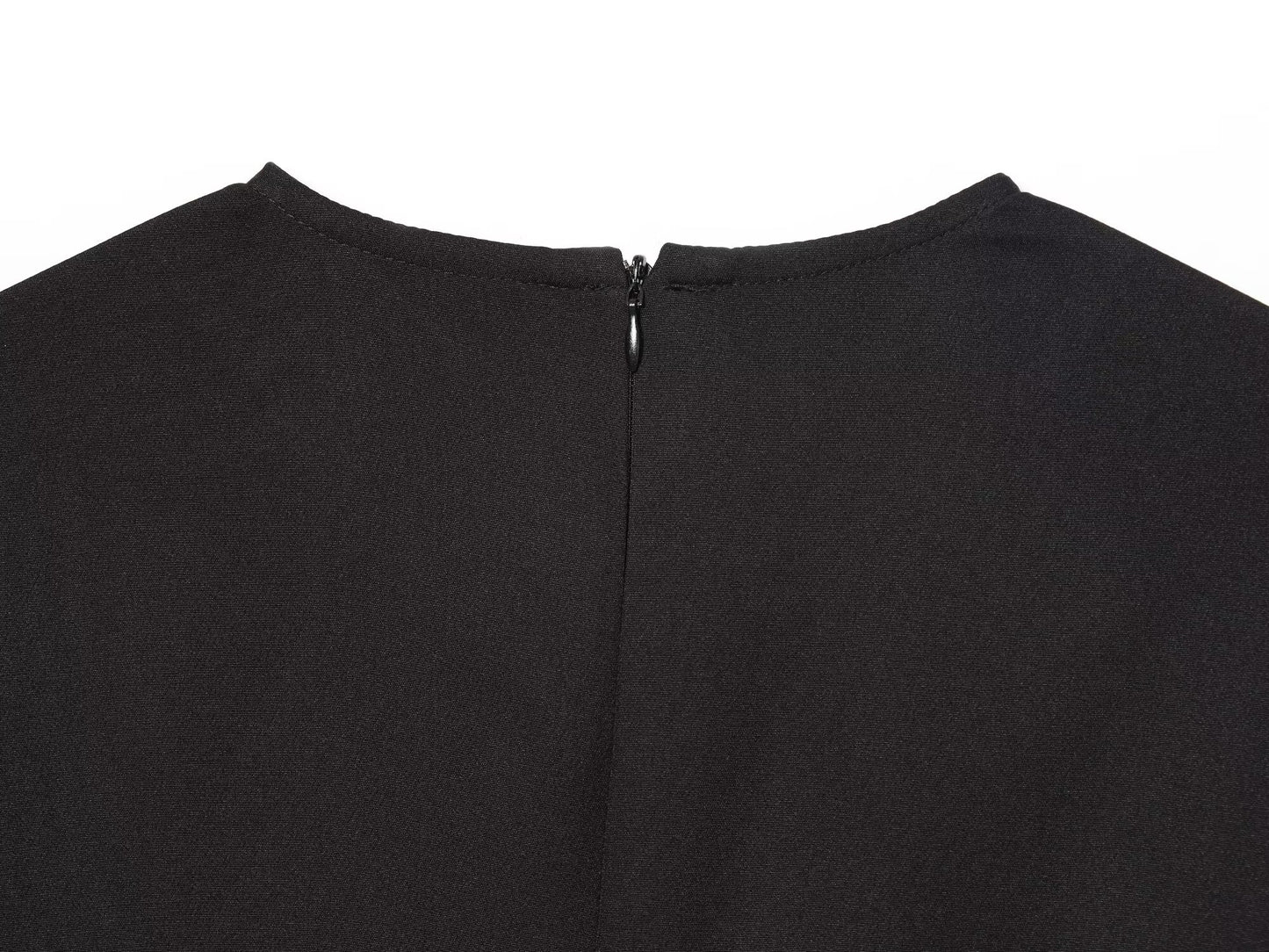 Women's With Belt O Neck Long Sleeve Midi Dress