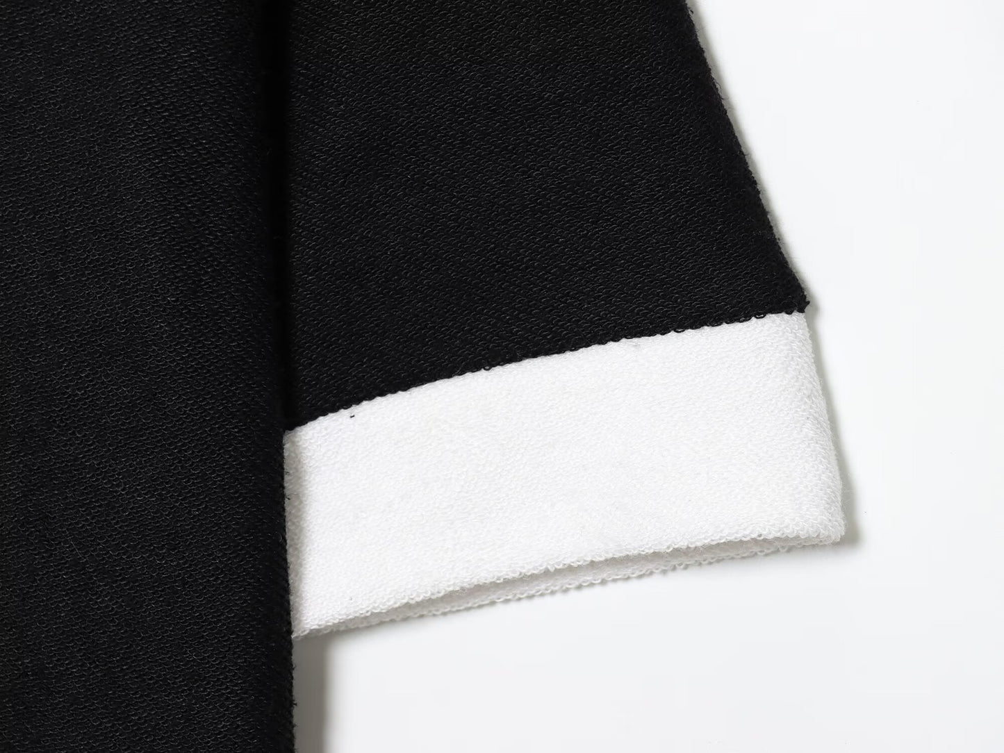 Women's 2 pieces short sleeved contrasting woolen Coat+Pants