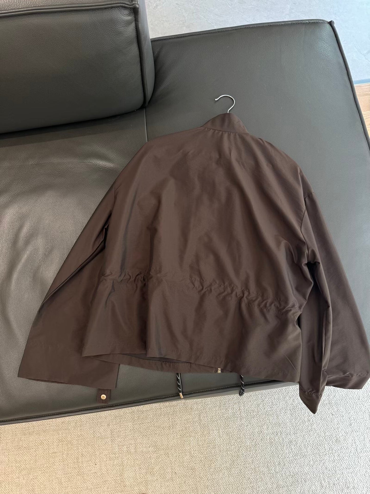 מעיל שרוכים עם צווארון עומד רופף חדש לנשים