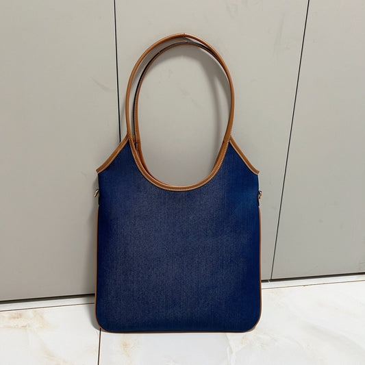 Women's new underarm canvas handbag shopping bag