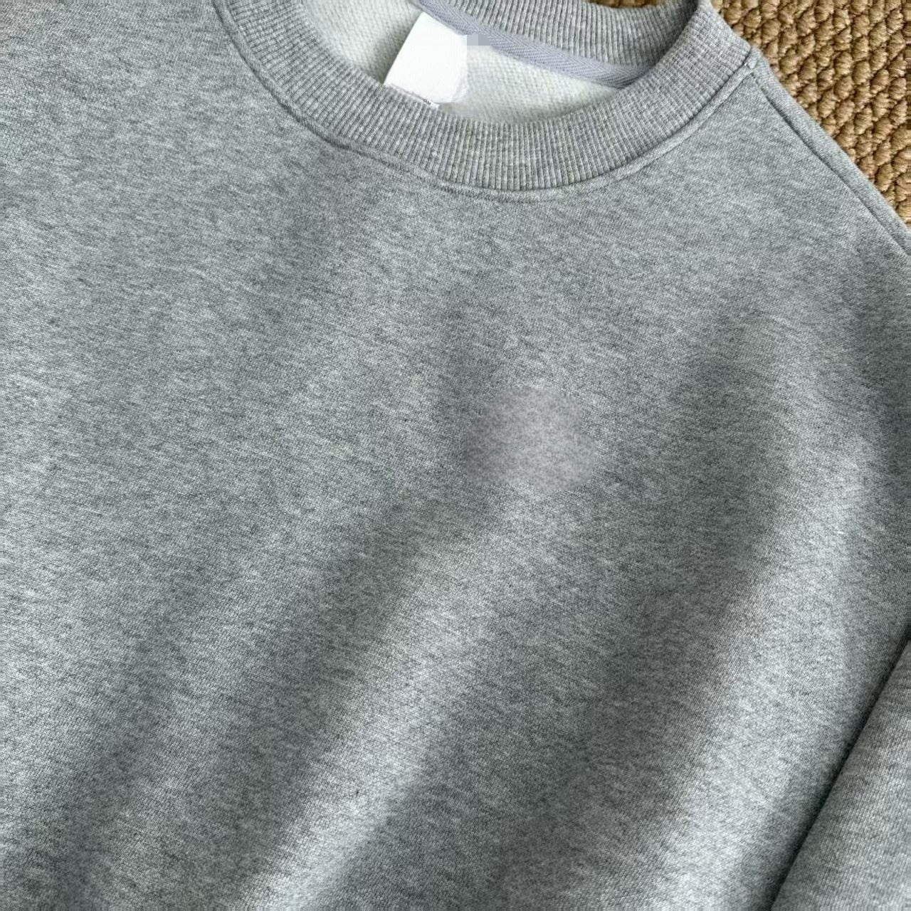 Women's Autumn New Casual Joker Cotton Short Navel Long Sleeve Blouse Leisure Sports Sweater