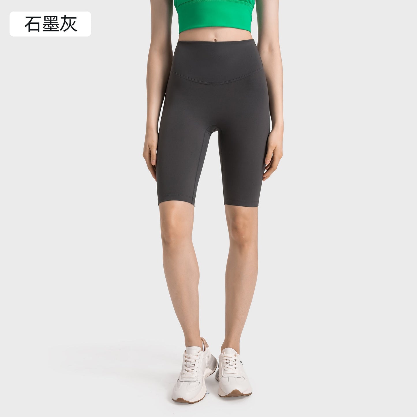 Women's new fashion, no embarrassing line, anti-curling, high waist, abdomen and hip lifting yoga pants, elastic sports pants.