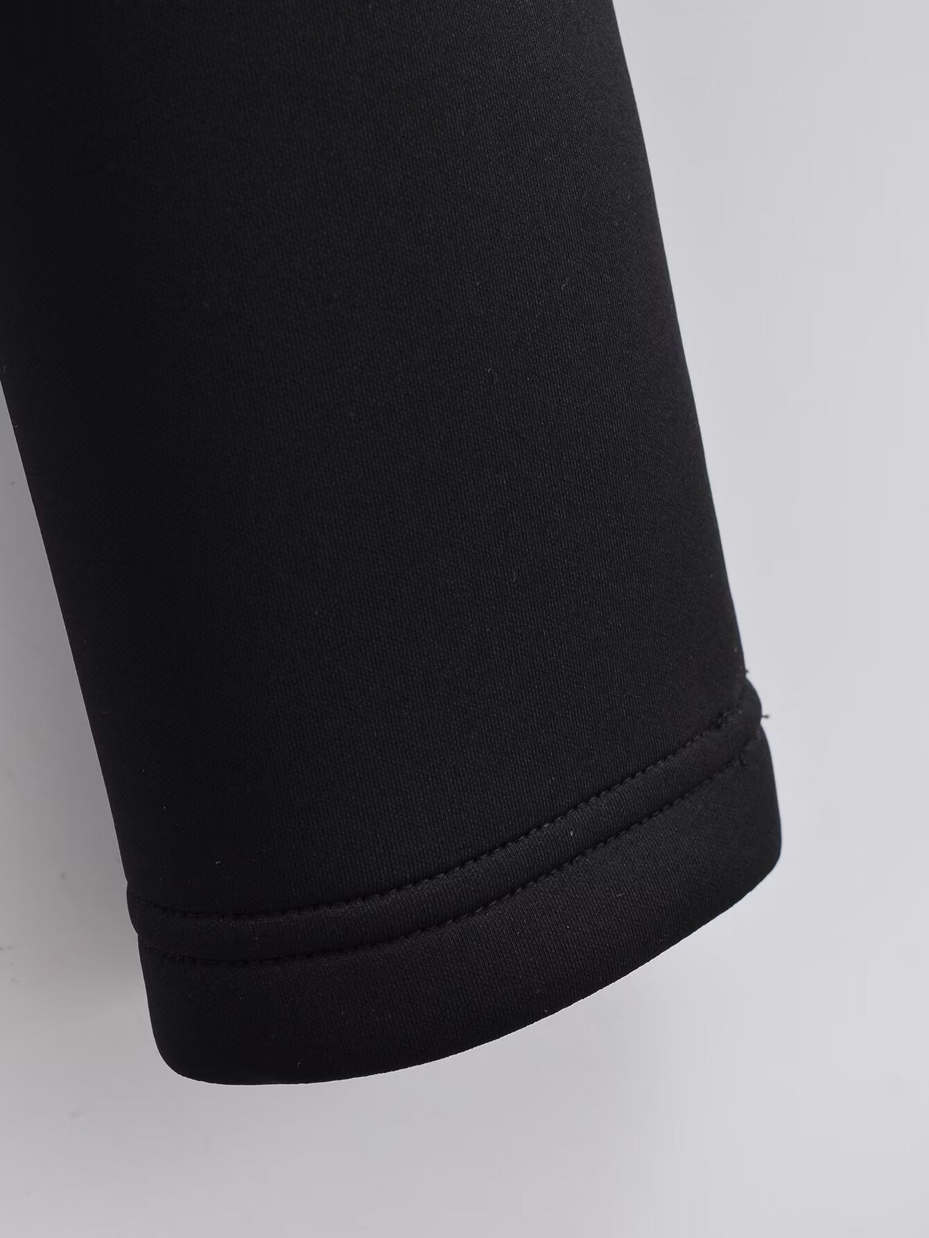 Women's short standing collar spliced cotton jacket Coat