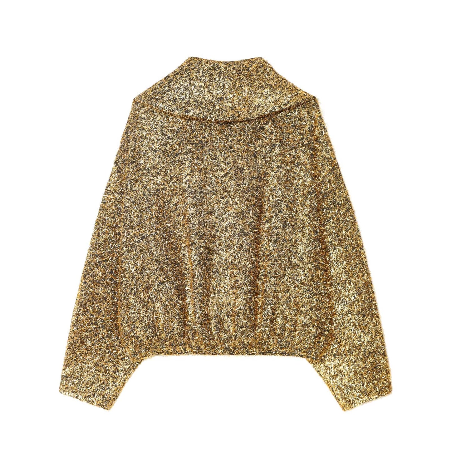 Women's lapel metallic line pilot jacket Coat