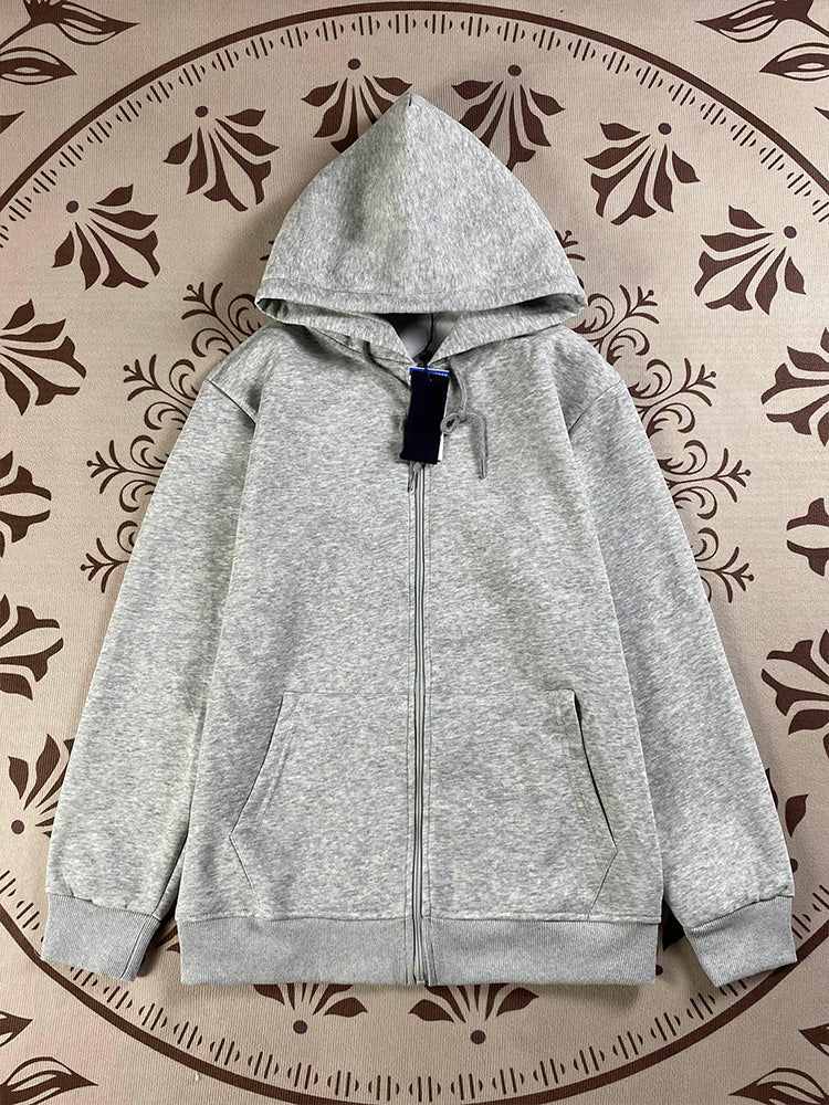 סוודר חדש לנשים עם רקמה של ג'וקר, עיצוב כיסים, שרוולים ארוכים ורוכסן.