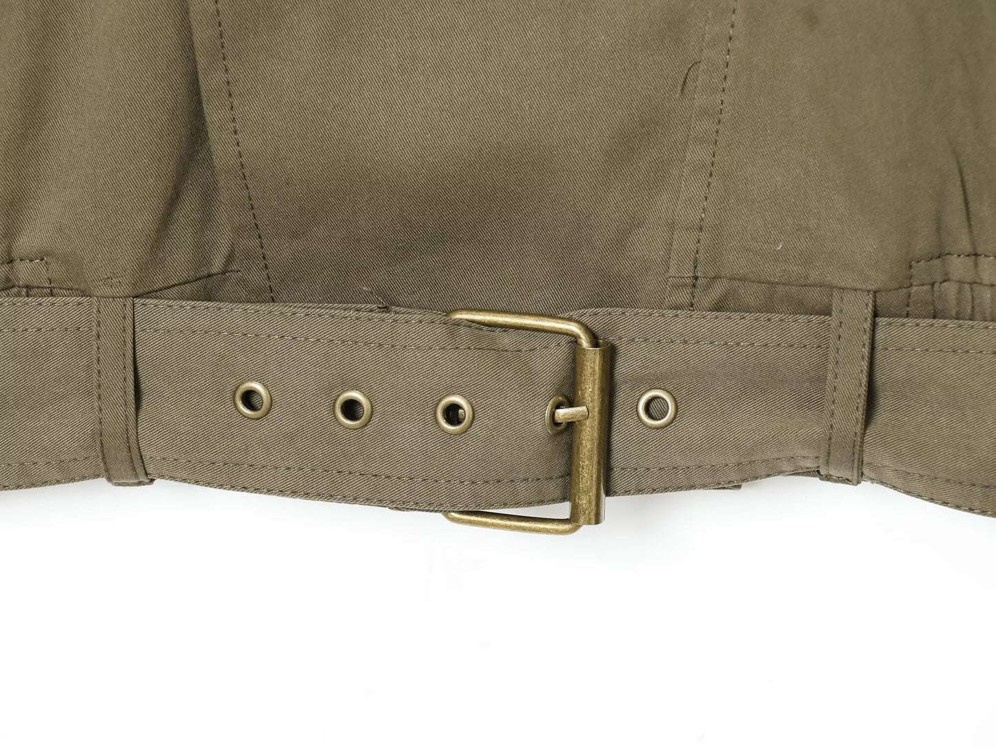 Women's with Belt casual stand collar Windbreaker coat