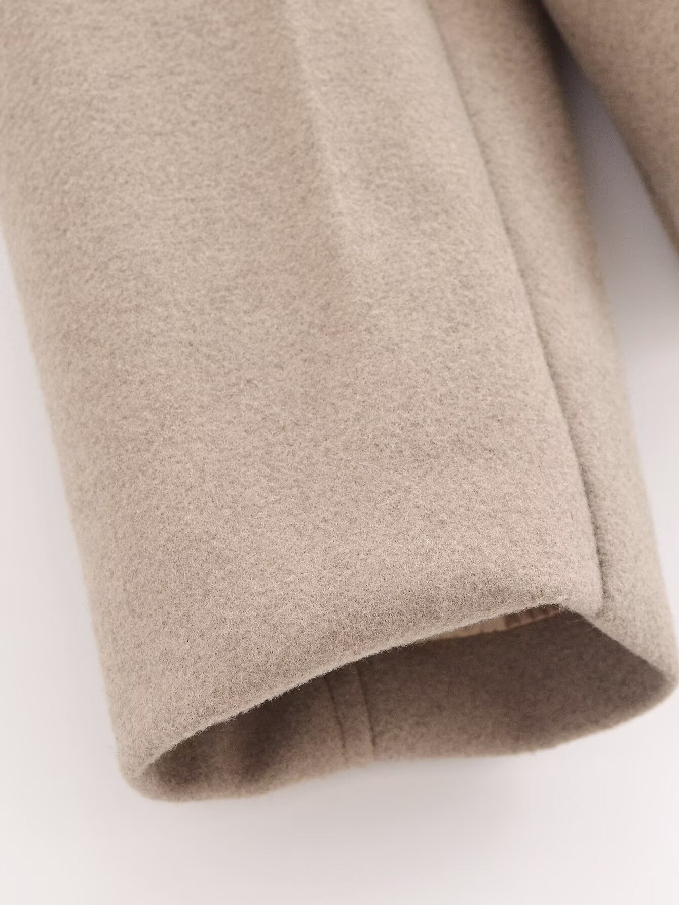 Women's new warm short Double breasted woolen coat