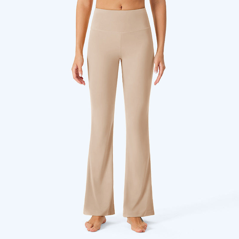 מכנסי יוגה ספורטיביים חדשים לנשים של LU, טייץ, עיצוב הגוף, גמישות גבוהה, מראה עירום, ספיגת לחות ומכנסיים גבוהים עם ייבוש מהיר. 