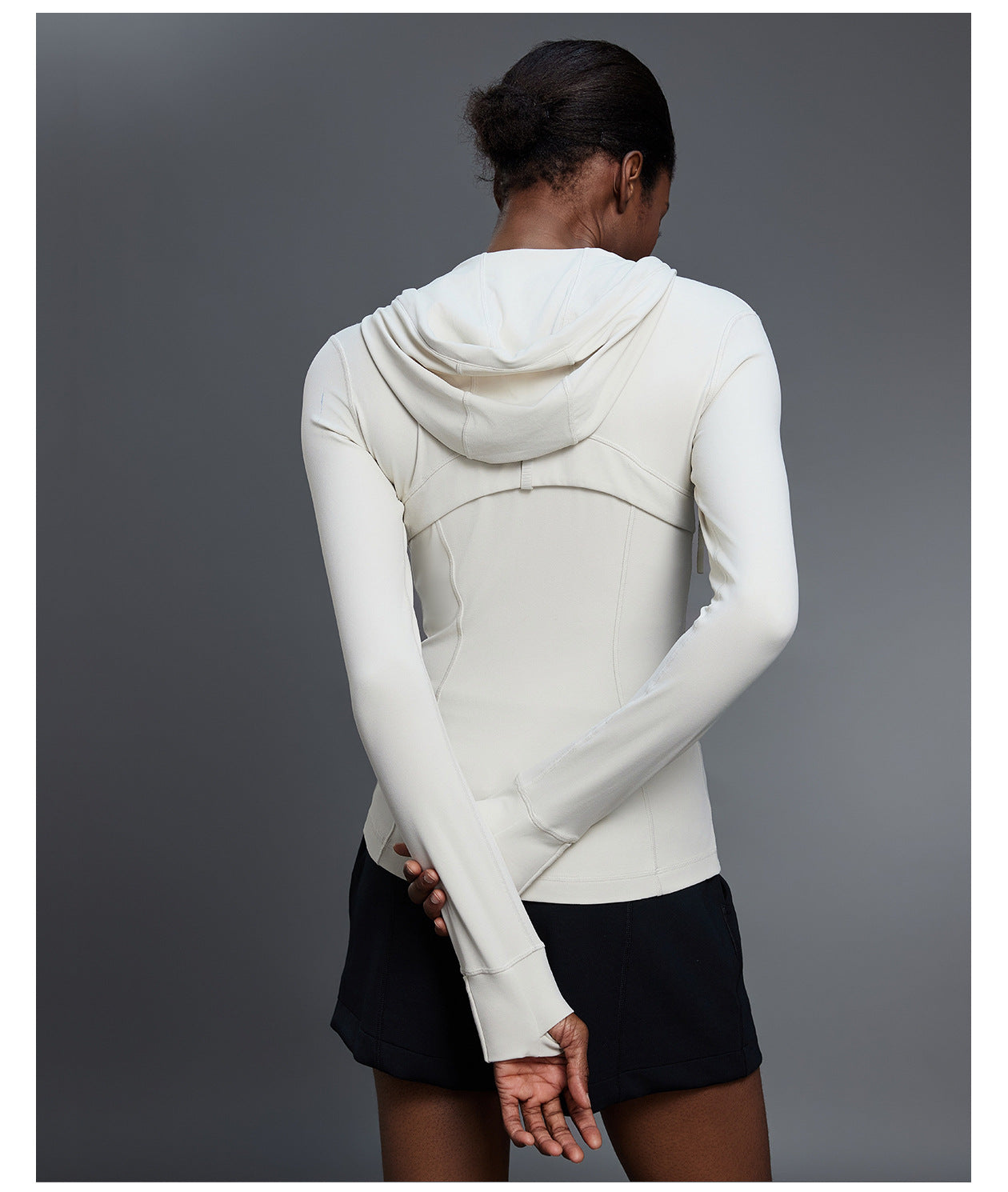 LU women's new Joker slim slim running fitness long sleeve hooded cardigan coat