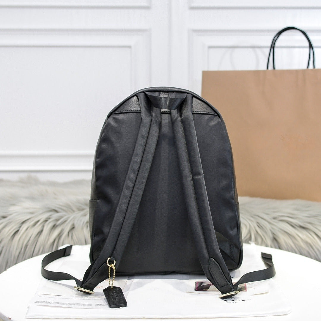 Women's New Fashion Joker Leather Leisure Adjustable Shoulder Strap Large-capacity Backpack Travel Bag